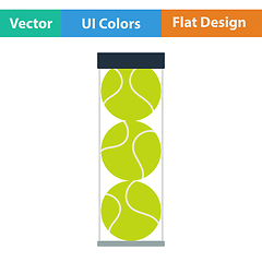 Image showing Tennis ball container icon