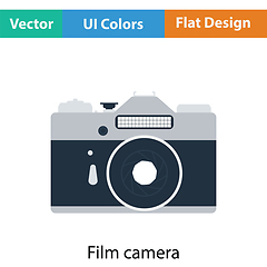 Image showing Icon of retro film photo camera