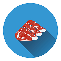 Image showing Raw meat steak icon