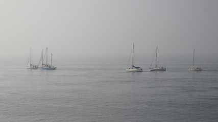 Image showing Sailing boats