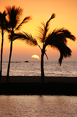 Image showing Hawaii, USA, Sunset