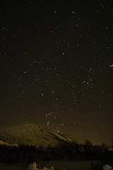 Image showing Starry Sky in Winter in Norway
