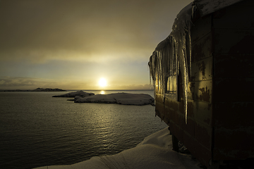 Image showing Sunrise in A, Lofoten, Norway