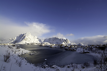 Image showing Morning in Reine at the Lofoten, Norway