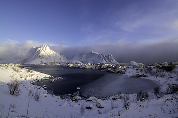 Image showing Morning in Reine at the Lofoten, Norway