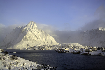 Image showing Morning in Reine at the Lofoten, Norway