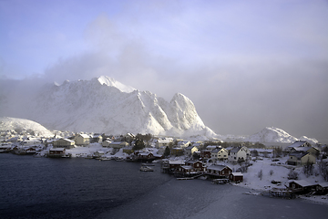 Image showing Morning in Reine at the Lofoten, Norway