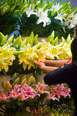 Image showing flowers market