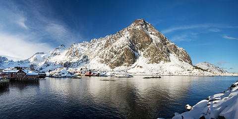 Image showing Village A, Lofoten, Norway