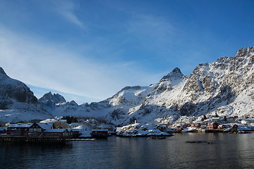 Image showing Village A, Lofoten, Norway