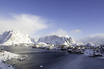 Image showing Morning in Reine at the Lofoten, Norway