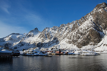 Image showing Village A, Lofoten, Norway