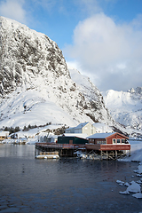 Image showing Morning in Hamnoya at the Lofoten, Norway