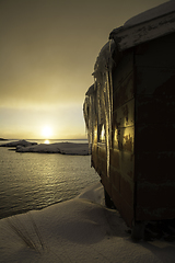 Image showing Sunrise in A, Lofoten, Norway