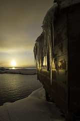 Image showing Sunrise in A, Lofoten, Norway