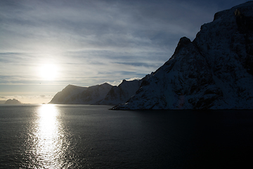 Image showing Sunset at A, Norway