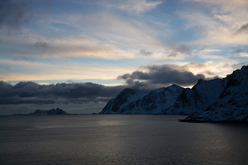 Image showing Sunset at A, Norway