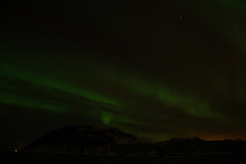 Image showing Northern Lights at Bremnes near Harstad, Norway