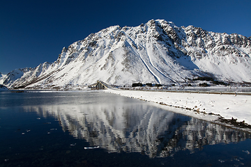 Image showing Bridge Barstrand, Lofoten, Norway