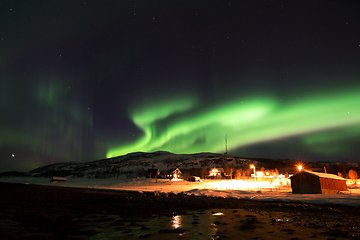 Image showing Northern Lights in Lyfjord, Norway