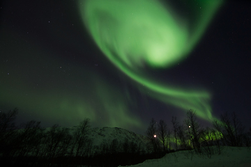 Image showing Northern Lights near Lyfjord, Norway