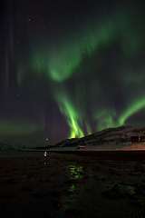 Image showing Northern Lights in Lyfjord, Norway