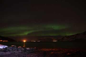 Image showing Northern Lights in Aun near Harstad, Norway