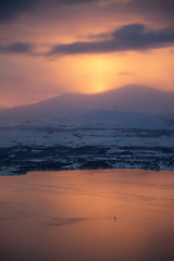 Image showing Sunset over Tromso, Norway