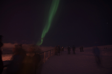 Image showing Northern Lights over Tromso, Norway