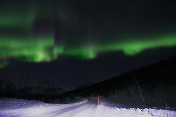 Image showing Northern Lights near Lyfjord, Norway