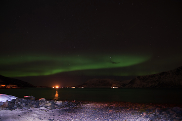 Image showing Northern Lights in Aun near Harstad, Norway