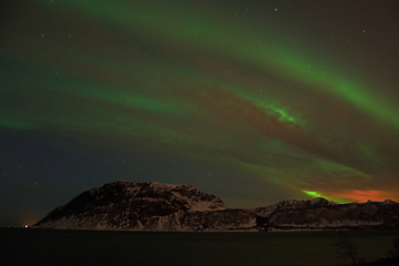 Image showing Northern Lights at Bremnes near Harstad, Norway