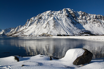 Image showing Bridge Barstrand, Lofoten, Norway