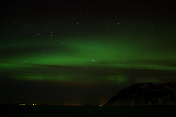 Image showing Northern Lights at Bremnes near Harstad, Norway