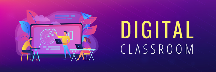 Image showing Digital classroom header banner.