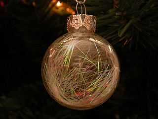 Image showing Clear Christmas bauble decoration