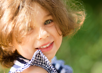 Image showing Portrait of a cute little girl