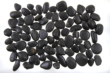 Image showing black stones background