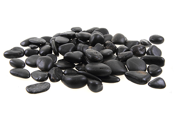 Image showing black stones background