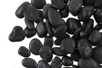 Image showing black stones background