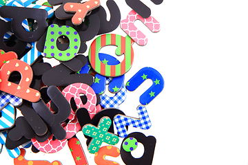 Image showing color plastic alphabet