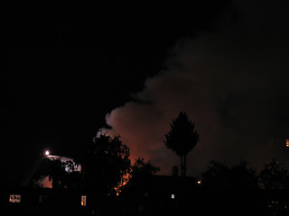 Image showing large fire in the night