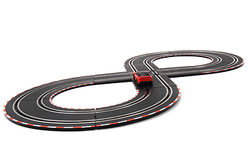 Image showing racing track isolated