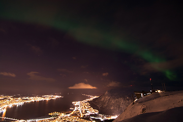 Image showing Northern Lights over Tromso, Norway