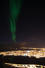 Image showing Northern Lights over Tromso, Norway