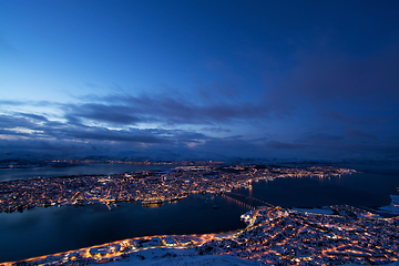 Image showing Blue Hour over Tromso, Norway