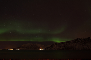 Image showing Northern Lights in Aun near Harstad, Norway