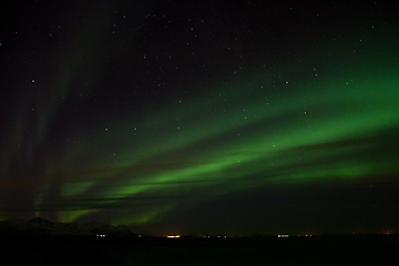 Image showing Northern Lights at Bremnes near Harstad, Norway