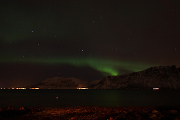 Image showing Northern Lights in Aun near Harstad, Norway