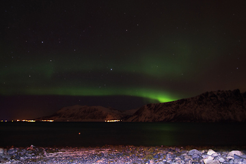 Image showing Northern Lights in Aun near Harstad, Norway